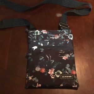 Crossbody black floral purse